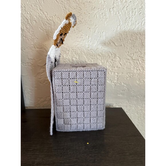 Thanksgiving Women Pilgrim Bear Boutique Tissue Box Cover - Picture 2 of 4